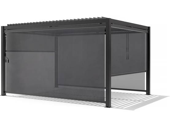 Store Pergola Bioclimatique - 367 X 208 Cm - Gris Anthracite -habitat Et Jardin - Image 4