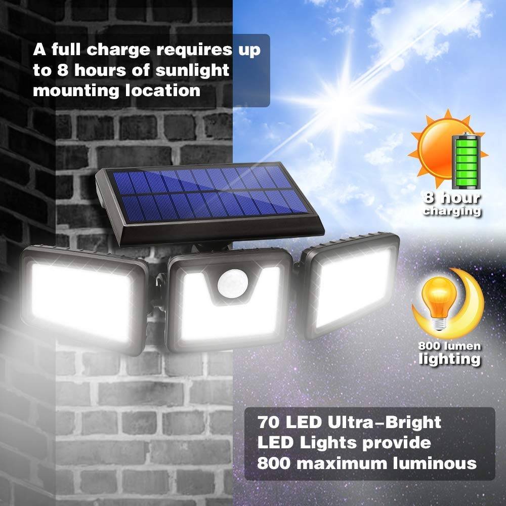 Lumisky - Projecteur solaire sensor FALCON 800LM - Imagen 7