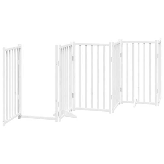 Parc chien intérieur XXL bois avec porte 300x90 cm blanc – ComfortXL Outdoor Living - Image 4