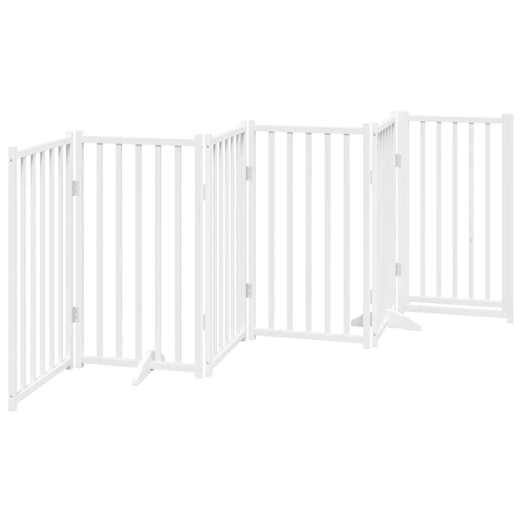 Parc chien intérieur XXL bois avec porte 300x90 cm blanc – ComfortXL Outdoor Living - Image 6