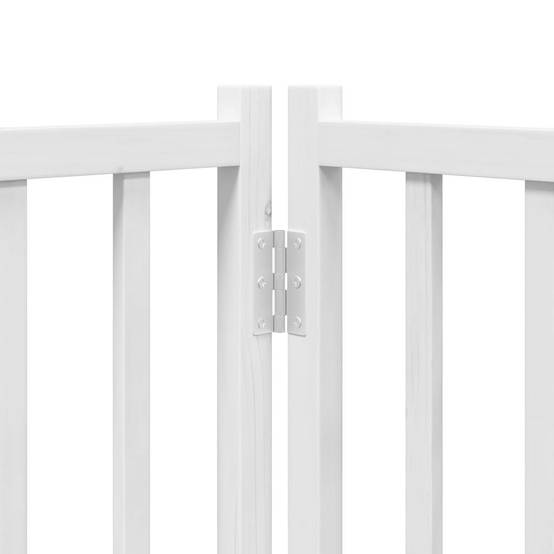 Parc chien intérieur XXL bois avec porte 300x90 cm blanc – ComfortXL Outdoor Living - Image 10