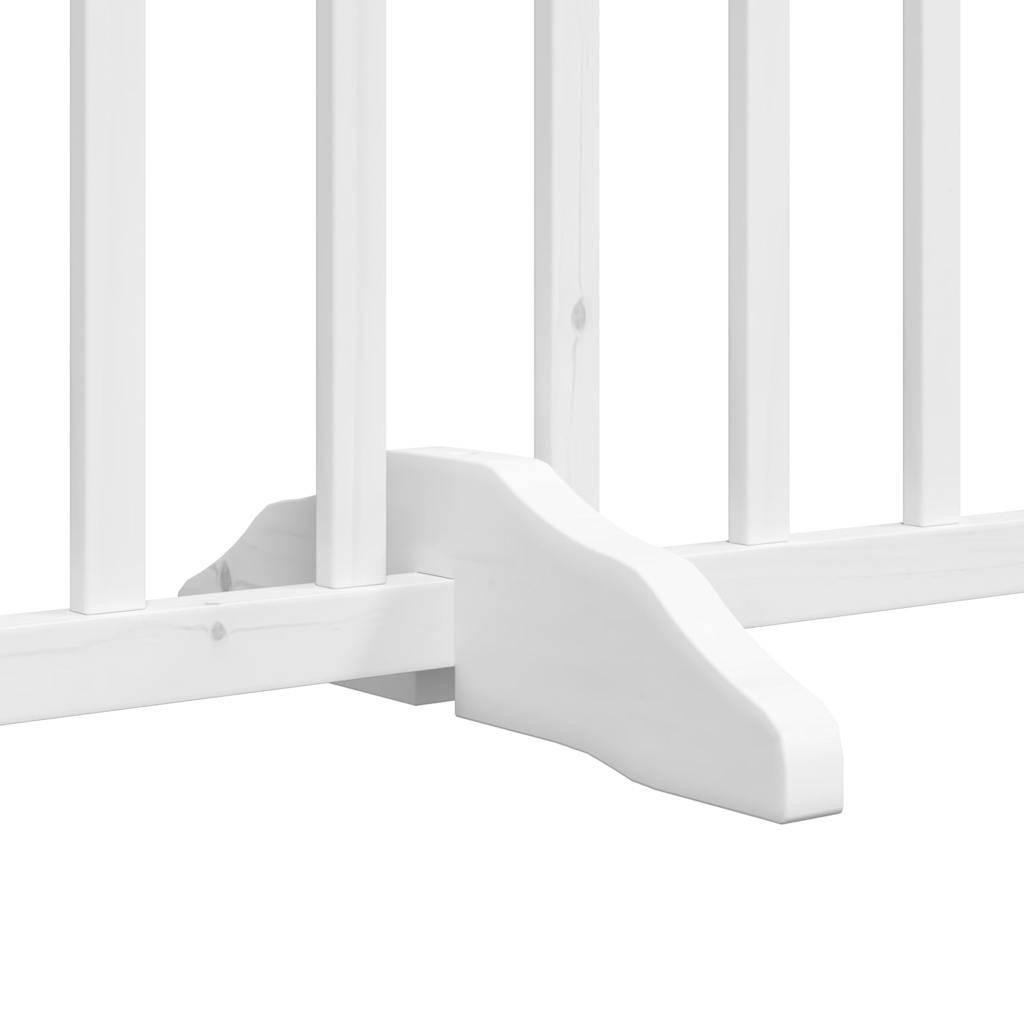 Parc chien intérieur XXL bois avec porte 300x90 cm blanc – ComfortXL Outdoor Living - Image 8