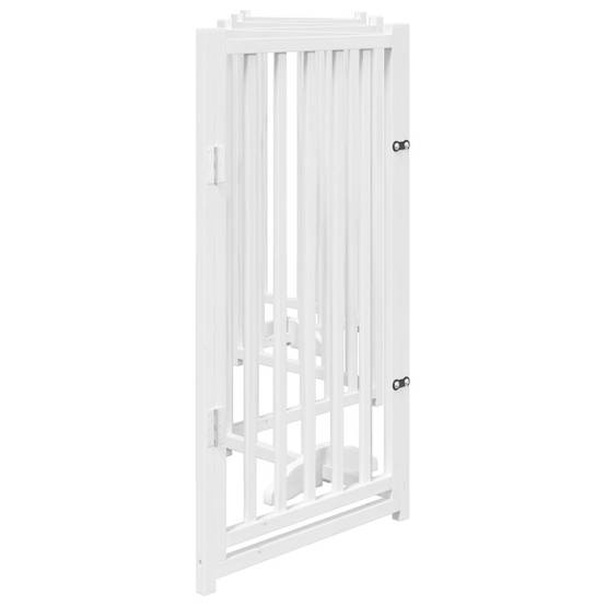 Parc chien intérieur XXL bois avec porte 300x90 cm blanc – ComfortXL Outdoor Living - Image 5