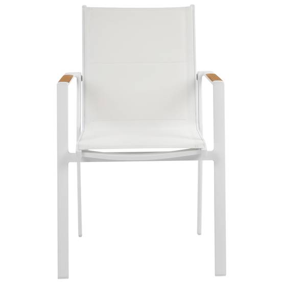 Chaise de jardin Aluminium Blanc BUSSETO - Beliani - Image 4
