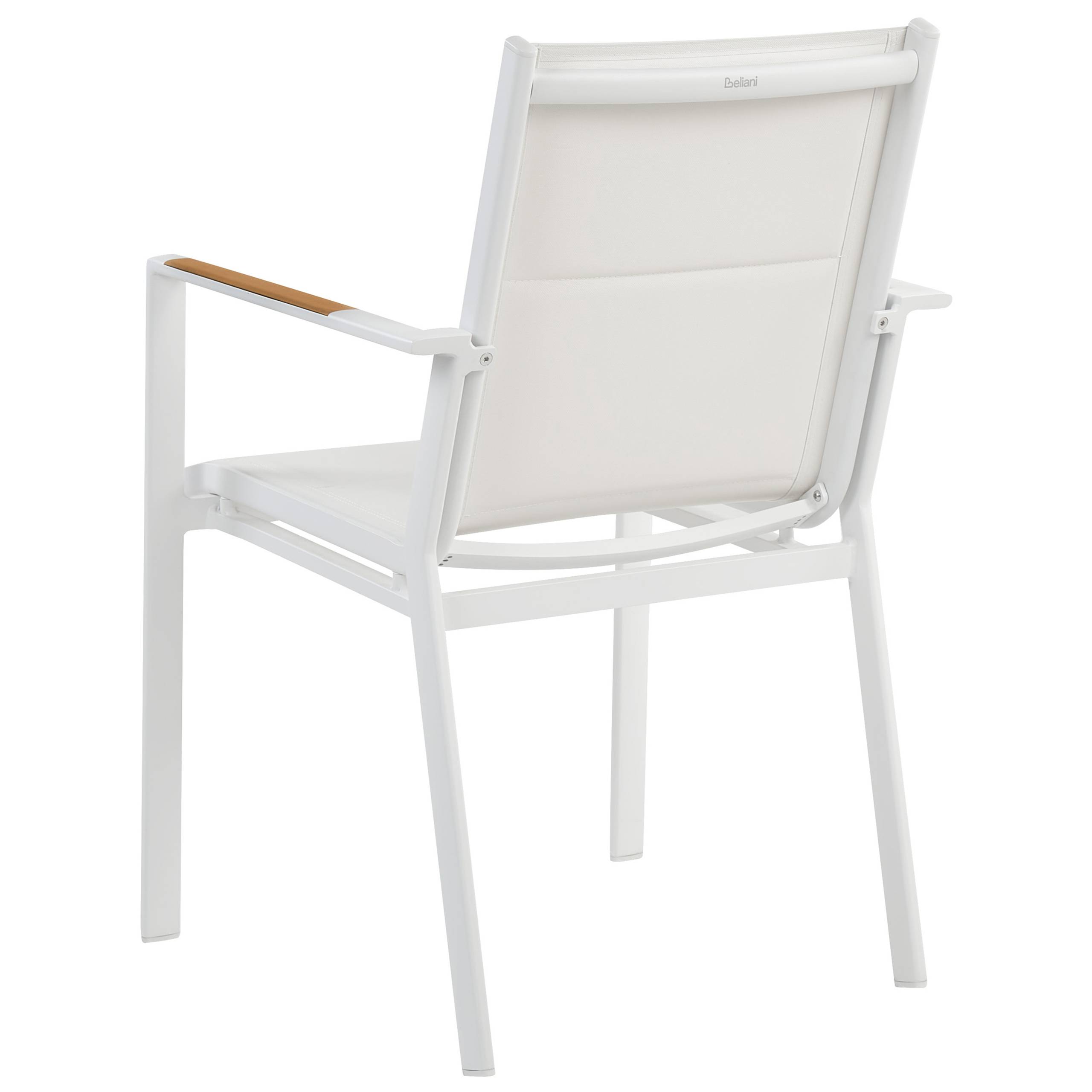 Chaise de jardin Aluminium Blanc BUSSETO - Beliani - Image 5