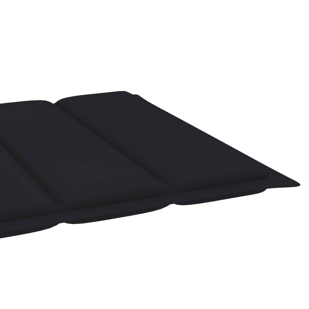 Helloshop26 - Transat chaise longue bain de soleil lit de jardin terrasse meuble d'extérieur avec table et coussin bois de teck solide - Imagen 8