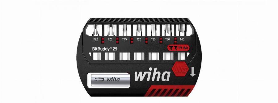 Jeu de 7 embouts BitBuddy TY PZ-Torx 29mm WIHA + porte-embout - 42139