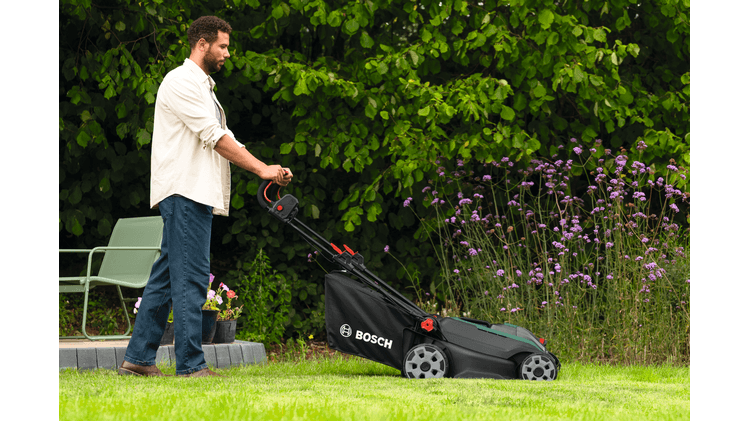 Tondeuse à gazon sans fil ROTAK18V2-43 - BOSCH - avec 2 batteries 4,0Ah - chargeur - 06008B9L00 - Image 3