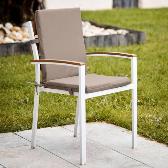 Home Maison - Coussin de fauteuil extérieur assise et dossier MINORQUE - HOME MAISON - Polyester - Lin - Imagen 3