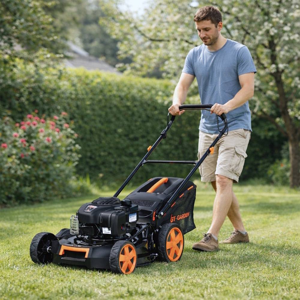 Gt Garden - Tondeuse thermique tractée, 125 cm3, moteur BRIGGS & STRATTON - GT GARDEN - Imagen 3
