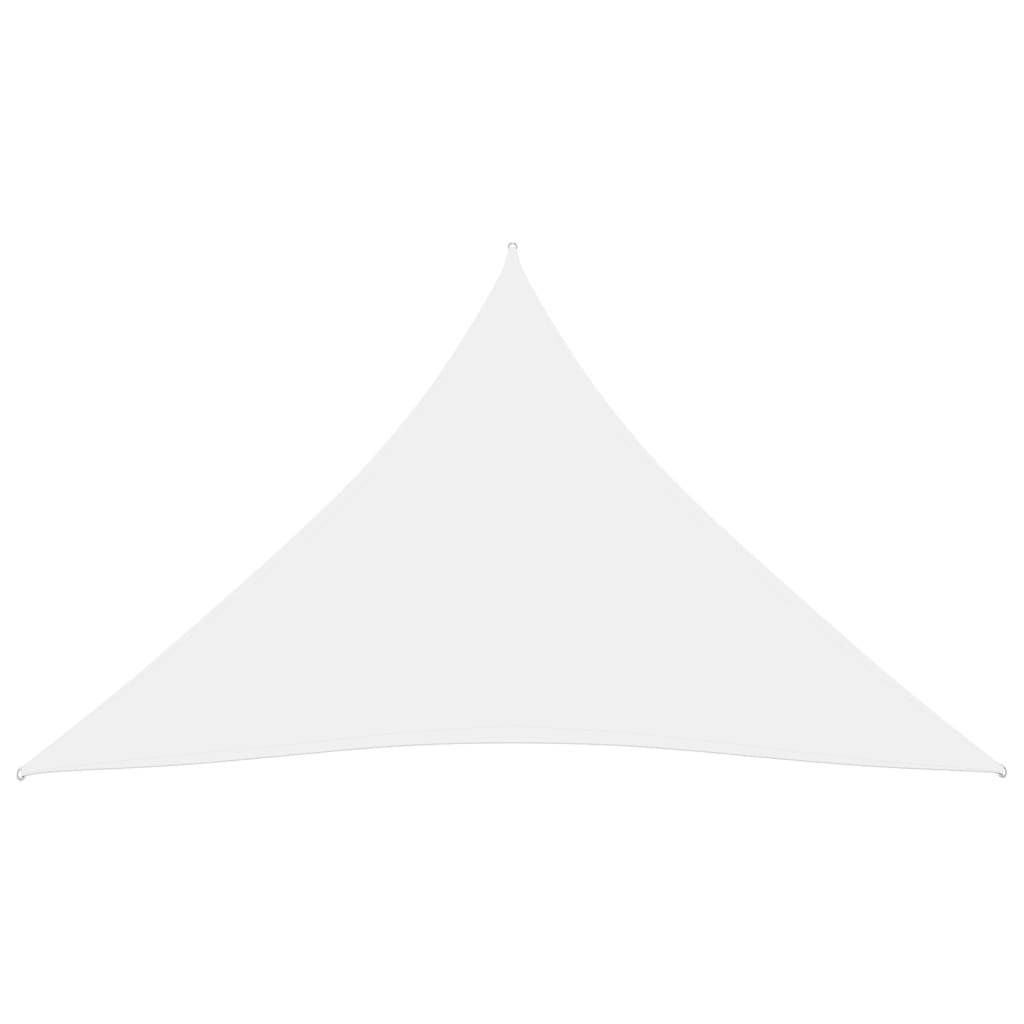 Helloshop26 - Voile toile d'ombrage parasol tissu oxford triangulaire 3 x 3 x 3 m blanc - Imagen 2