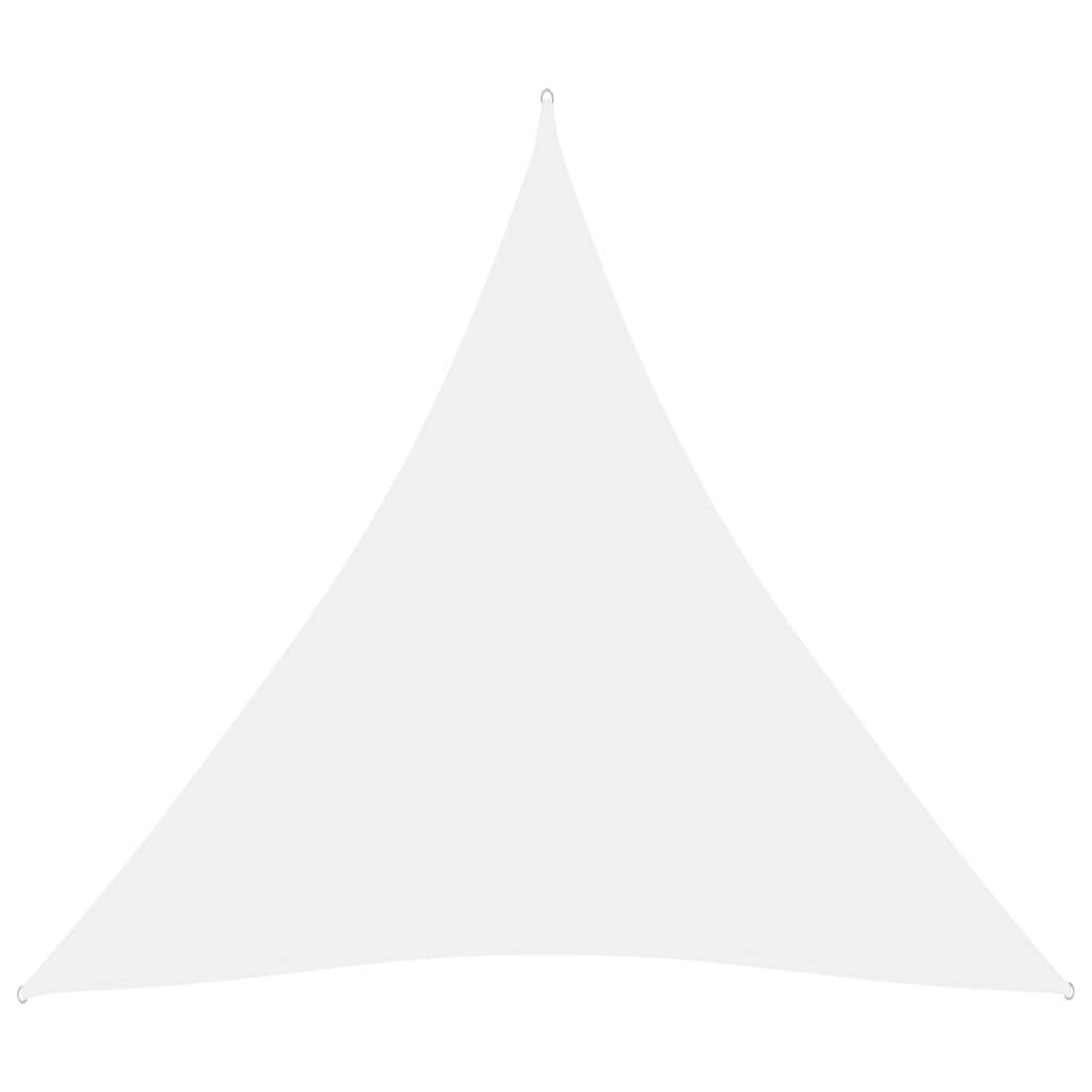 Helloshop26 - Voile toile d'ombrage parasol tissu oxford triangulaire 3 x 3 x 3 m blanc - Imagen 1