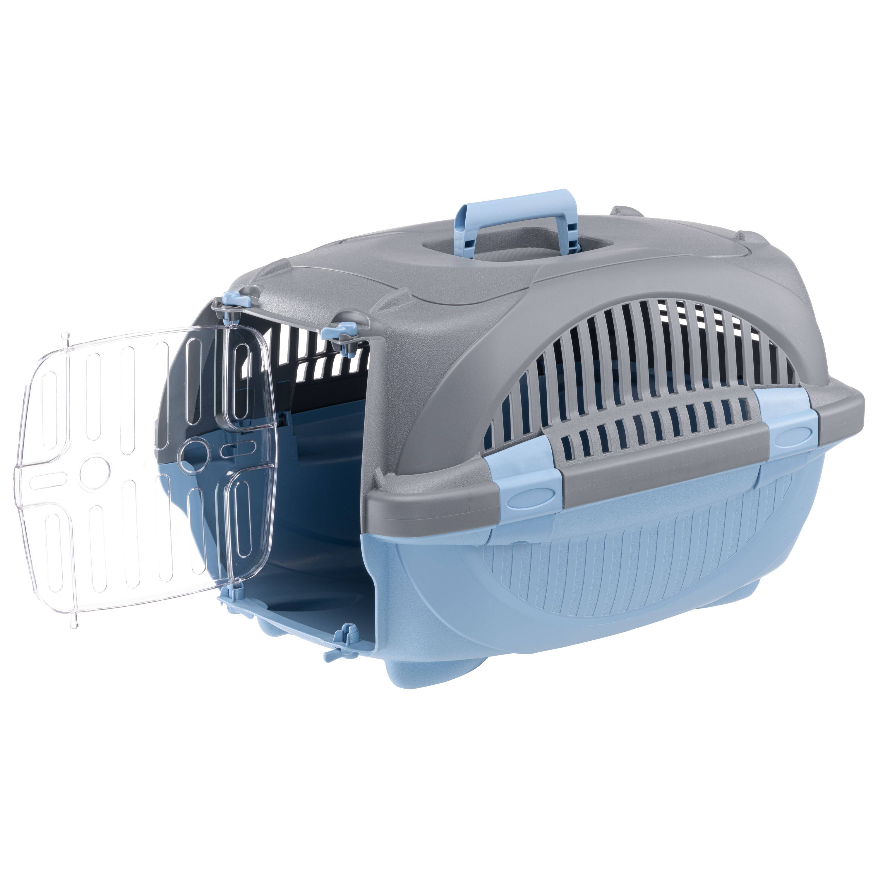 Ferplast - Ferplast Caisse de Transport Chat RIDER, Cage de Transport Chiens Petits et Chats jusqu'à 7 kg, Porte Transparente Antichoc, Fentes d'aération, Boite - Imagen 2