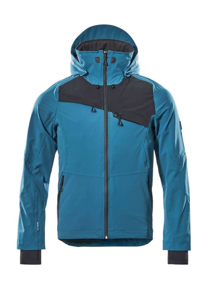 Mascot - Veste professionnelle d'extérieur imperméable Advanced - Taille XXXXL - Bleu pétrole foncé / Noir - MASCOT - 17001-411-4409 4XL