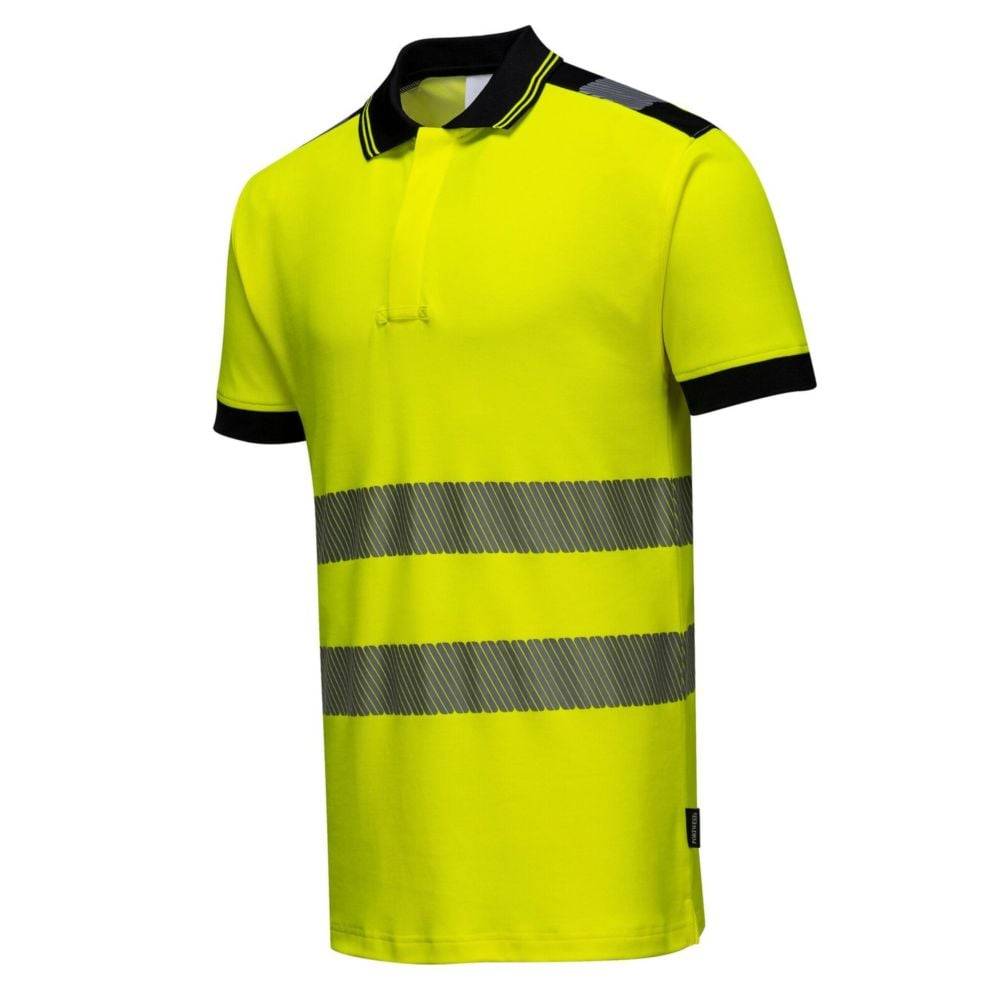 Portwest - Polo Hv Pw3 Couleur : Jaune/noir Taille S - Portwest - Image 3