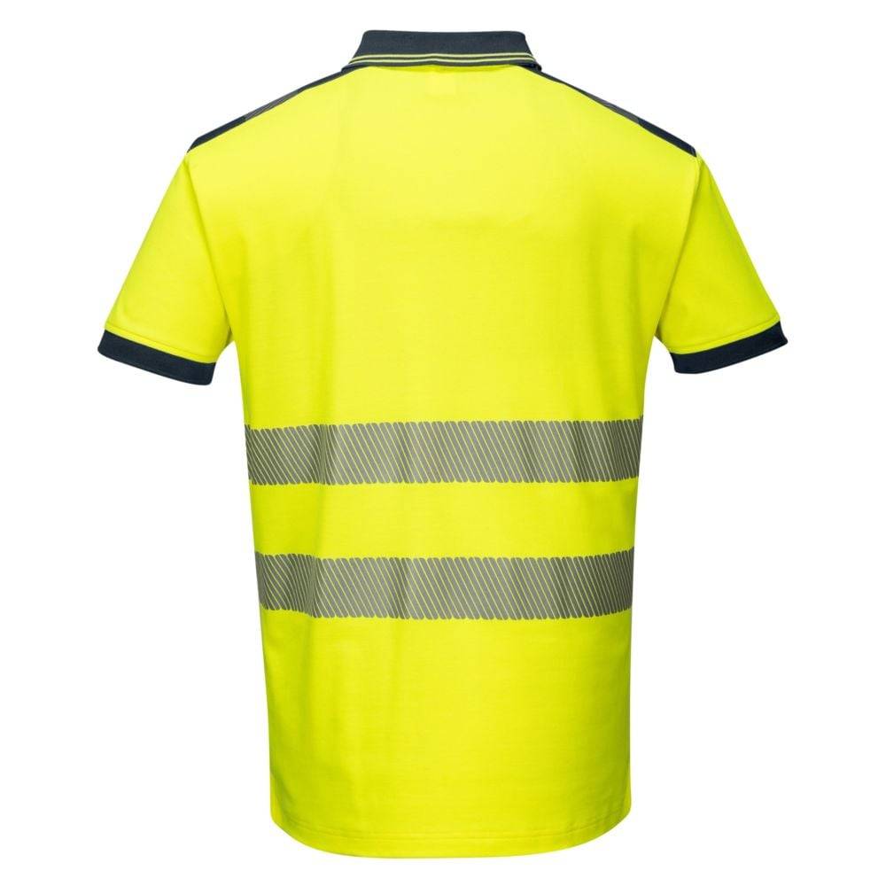Portwest - Polo Hv Pw3 Couleur : Jaune/noir Taille S - Portwest - Image 2