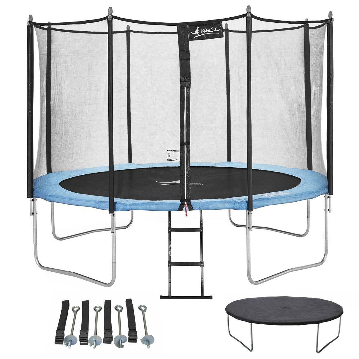 Kangui - Trampoline de jardin 366 cm + échelle + bâche de protection + kit d'ancrage Kangui - Imagen 1
