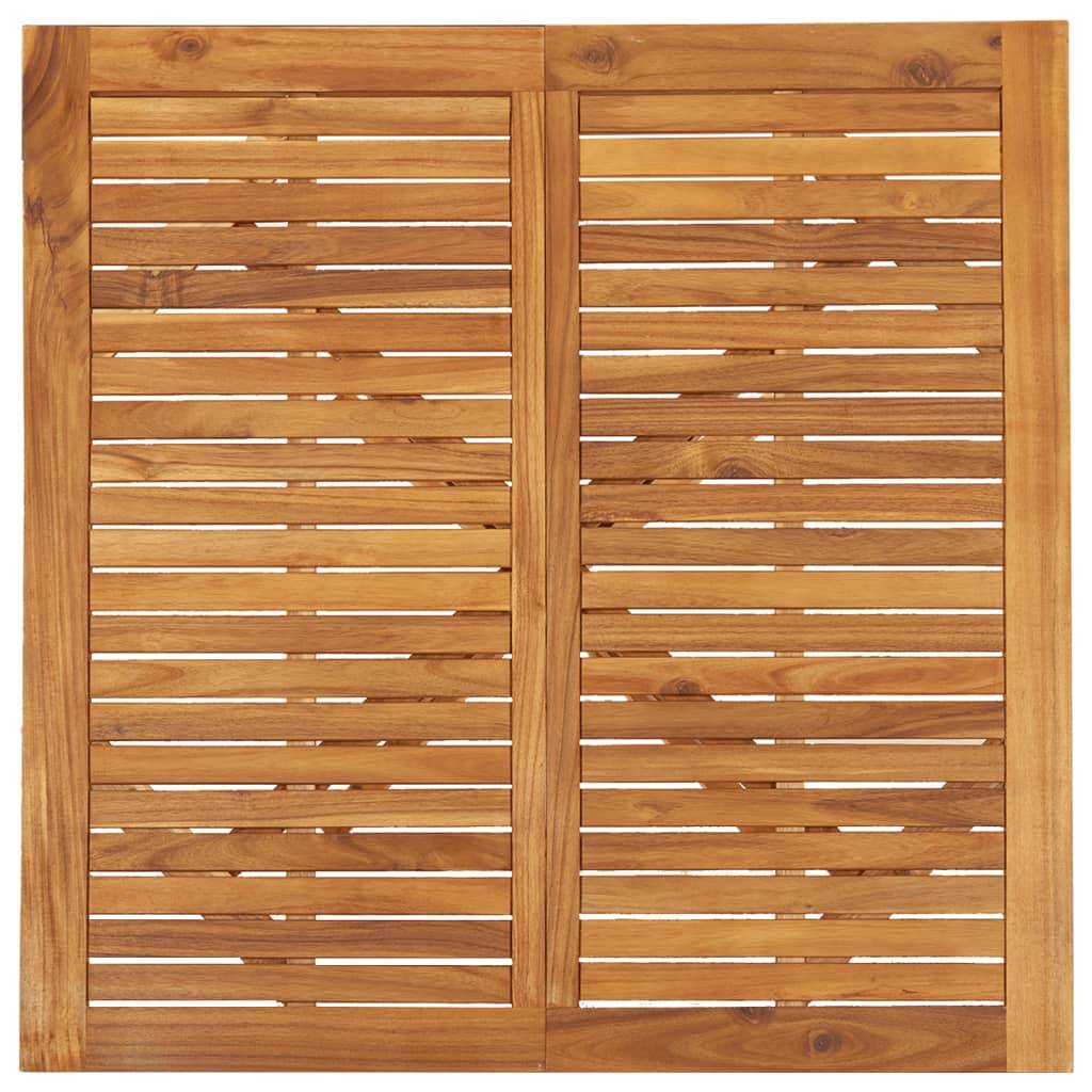 Table de jardin - Table Extérieure - Table De Patio 110x110x75 cm Bois d'acacia solide-JU13682 - Image 4