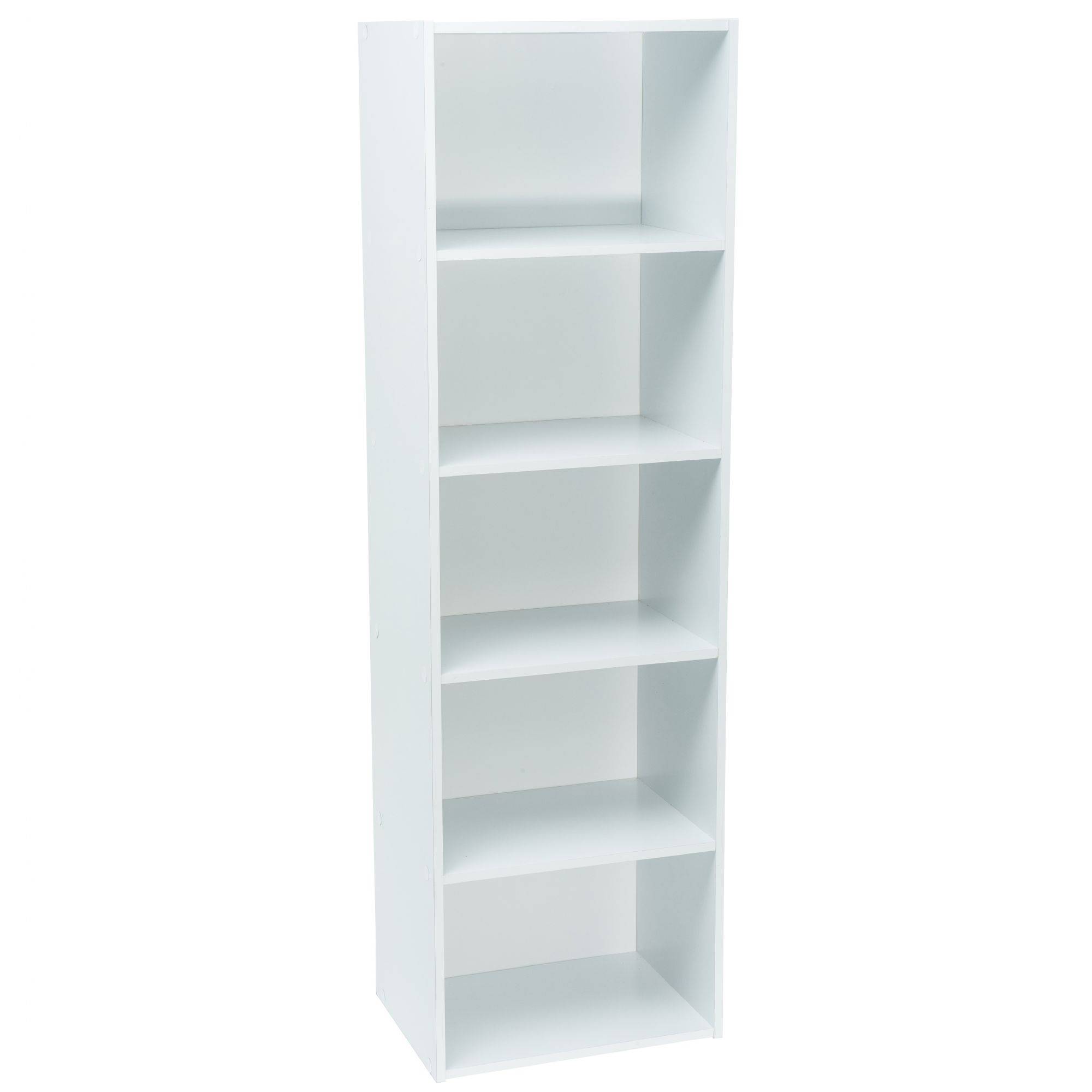 Meuble blanc de rangement WERKA PRO - 5 niches (133 x 40 x 29 cm) - Image 1
