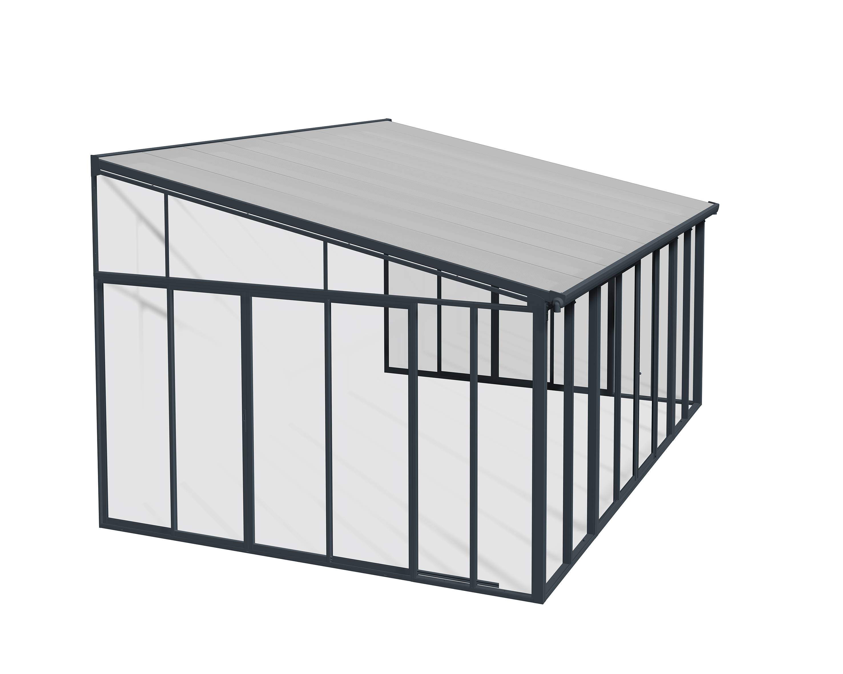 Canopia by Palram - Canopia Véranda SanRemo 16.5m² Gris 435 X 385 - Imagen 1