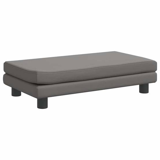 Canapé chien similicuir avec extension lavable pour salon Gris 100x50 cm – ComfortXL Pet Living - Image 7