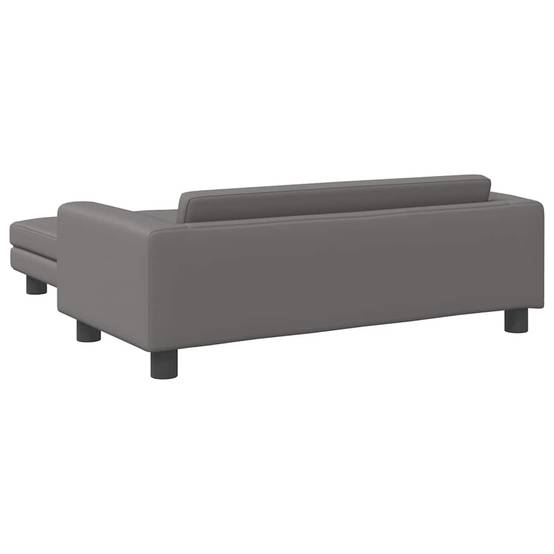 Canapé chien similicuir avec extension lavable pour salon Gris 100x50 cm – ComfortXL Pet Living - Image 5