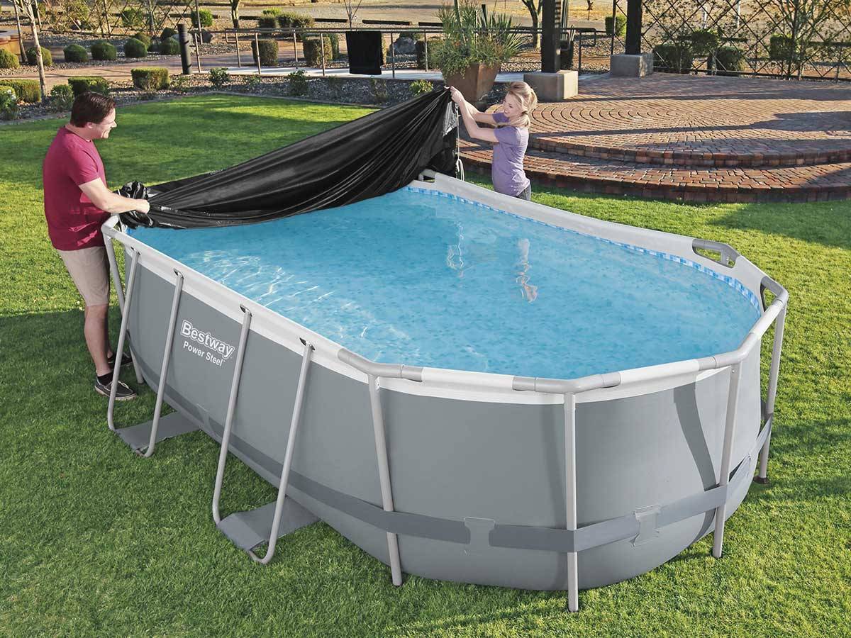 Bestway - Bâche de protection 4 saisons pour piscine tubulaire Power Steel ovale 4,27 x 2,50 m - Bestway - Image 5