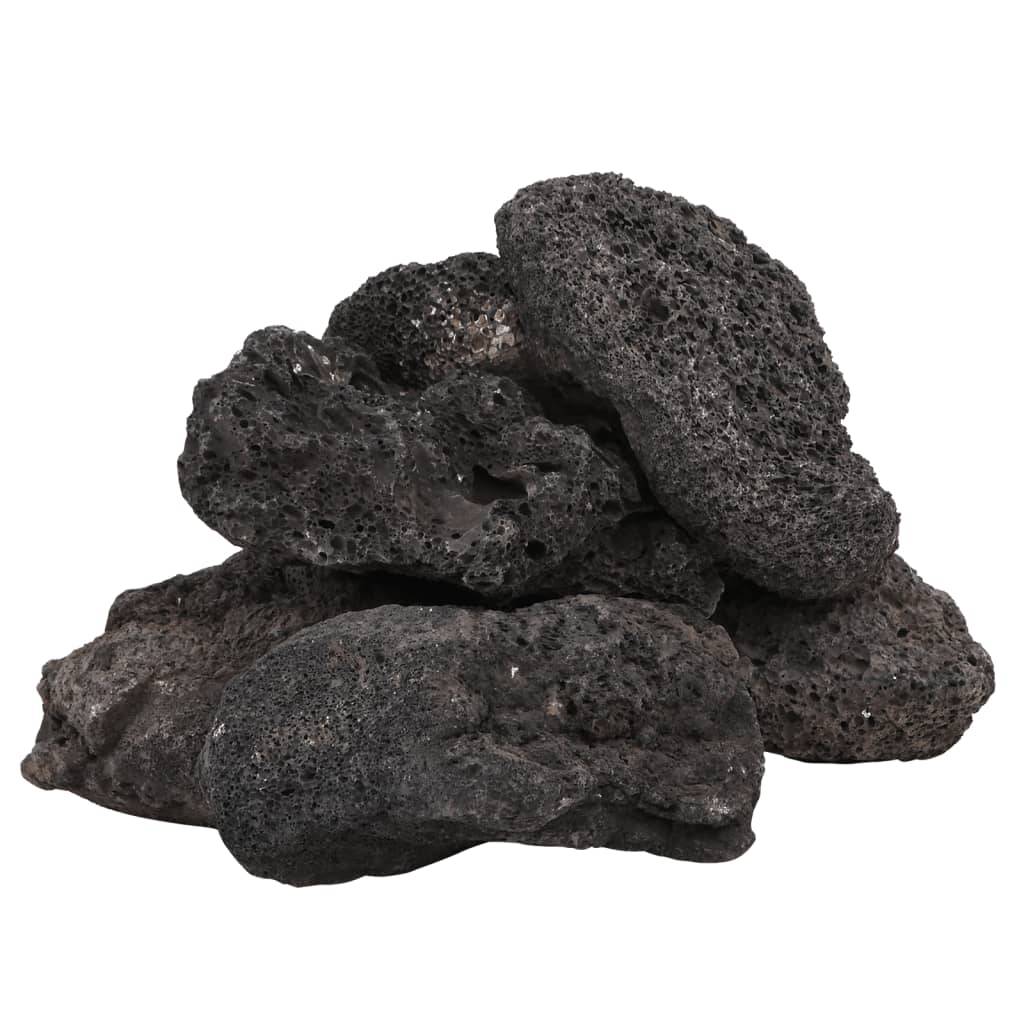 Grandes Roches Volcaniques pour Jardin et Bassin 25 kg Noir 10-30 cm - ComfortXL Outdoor Living - Image 3