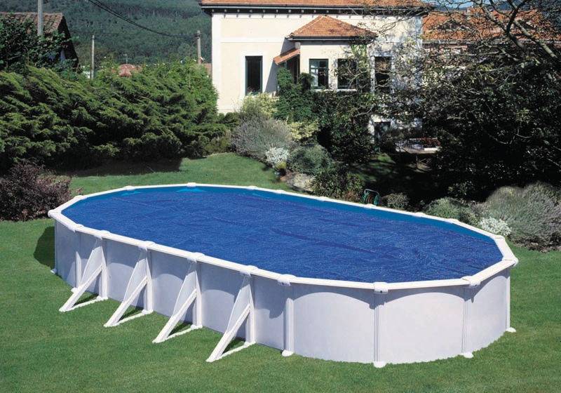 Gre Pools - Bâche isotherme 400µ pour piscines ovales en polyéthylène - bleu - 810 x 470cm Gre Pools - Imagen 1