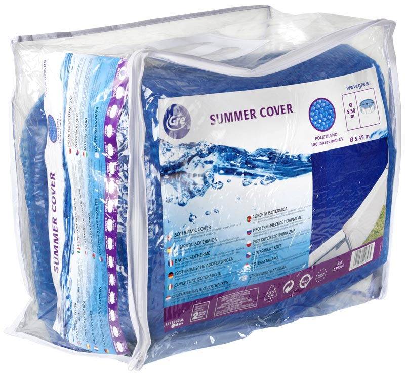 Gre Pools - Bâche isotherme 400µ pour piscines ovales en polyéthylène - bleu - 810 x 470cm Gre Pools - Imagen 4