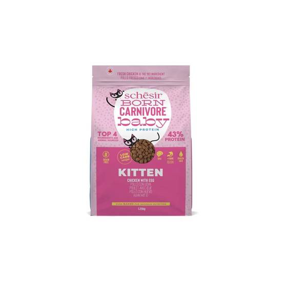 Schesir - Croquettes chaton Baby Poulet Et Œuf - Schesir Born Carnivore 1,25kg - Image 1