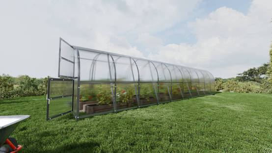 Serre KLASIKA BALTIC LT 3 x 10 m (30 m²), 6 mm avec revêtement en polycarbonate - Image 2