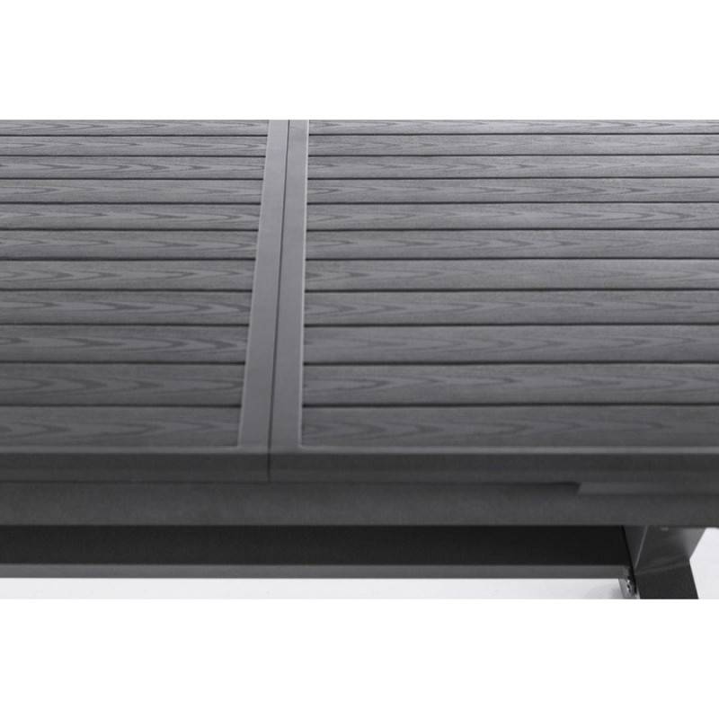 Hesperide - Table de jardin extensible "Axiome" ardoise granitée 10 places en aluminium traité époxy - Hespéride - Imagen 7