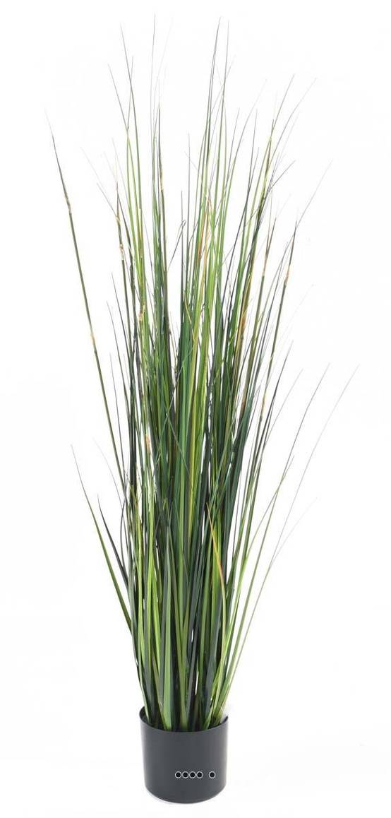 Graminée en pot artificielle Herbe à oignon bambou H 120 cm Vert - dimhaut: H 120 cm - couleur: Vert - Image 3