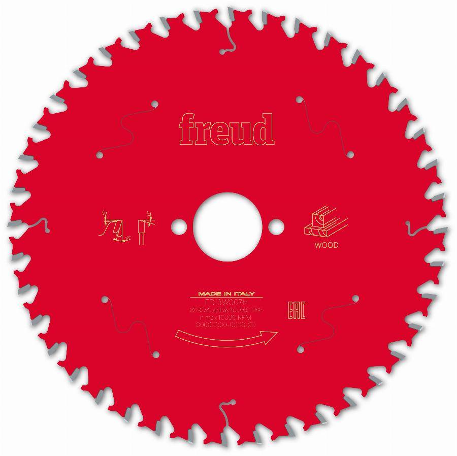 Lame pour scie circulaire portative FREUD - Ø190 2,4/1,6 AL30 Z40 BA 10° - F03FS09718 -FR13W007H - Imagen 2