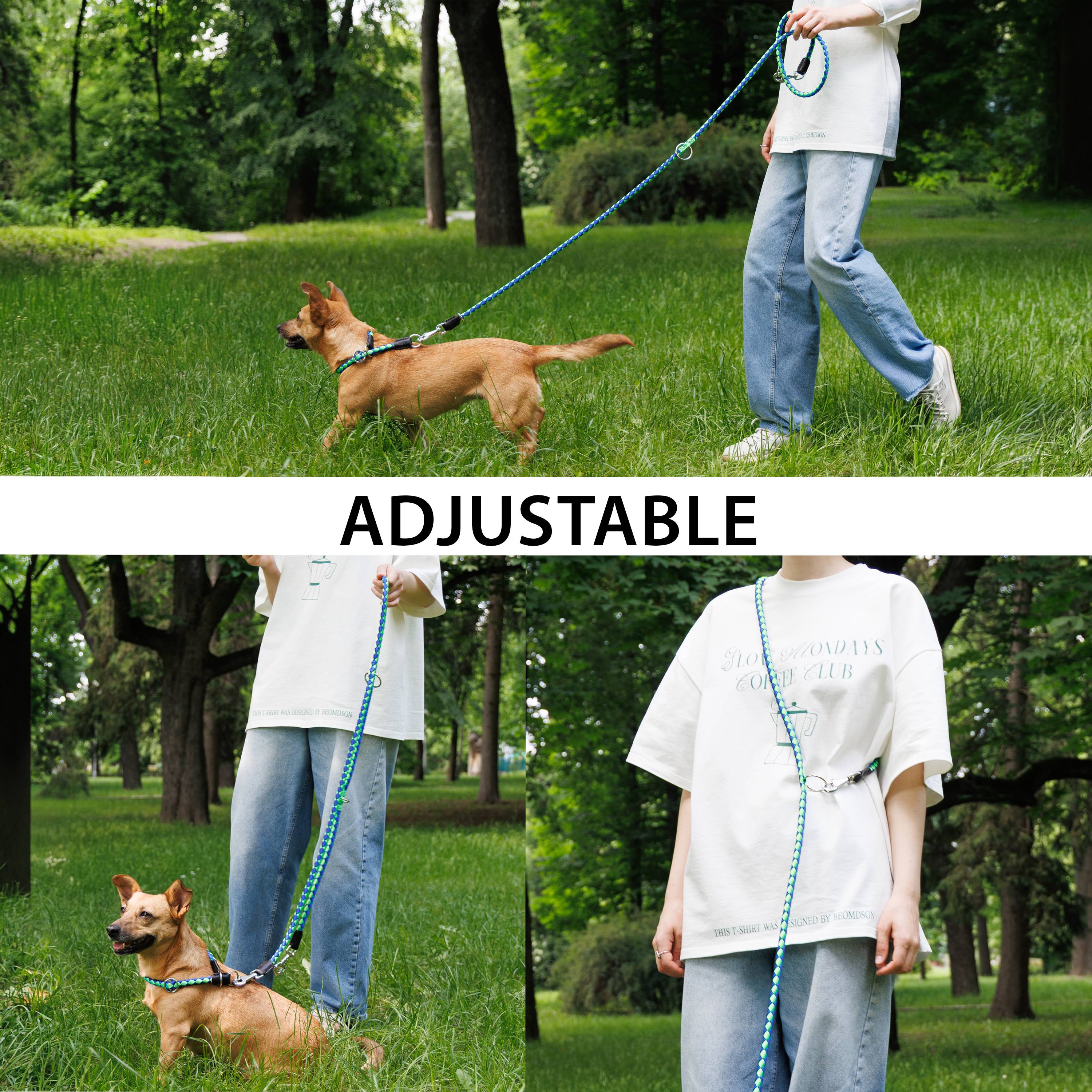 Ferplast - Laisse de Dressage pour Chiens en Nylon TWIST MATIC GA12/200, Mousqueton Magnétique Automatique - Imagen 5