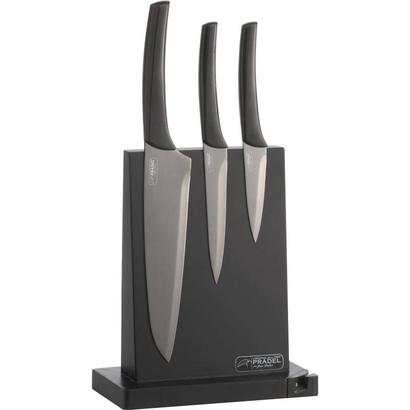 Bloc Fusion 3 Couteaux De Cuisine Pradel