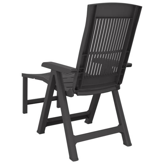 Bain de soleil - Transat - Chaise longue anthracite plastique - MEUBLE PRO - Image 5