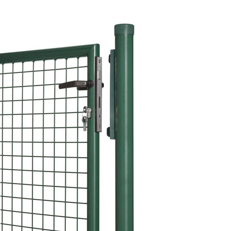 Portillon grillagé en acier galvanisé maille 50 x 50 passage L 1m x H1m20 Vert - Easy Clôture - Imagen 3