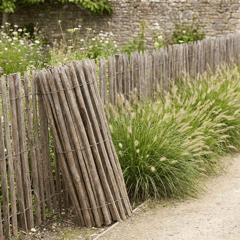 Ganivelle en châtaignier – Rouleau 5 mètres - Hauteur 1m20 - Image 3