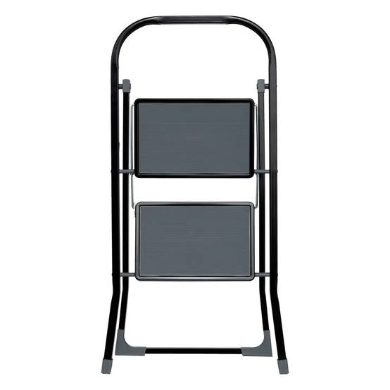 Escabeau 2 Marches en Métal 81cm Noir - Image 2