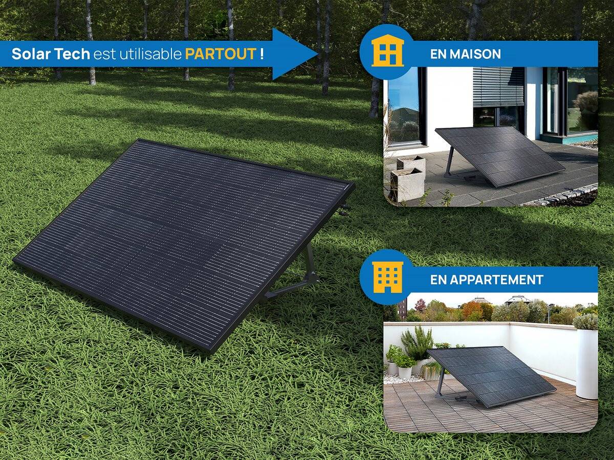 Panneau Solaire 400w "solar Tech"  Plug And Play - Kit De Démarrage -viva Green - Imagen 2