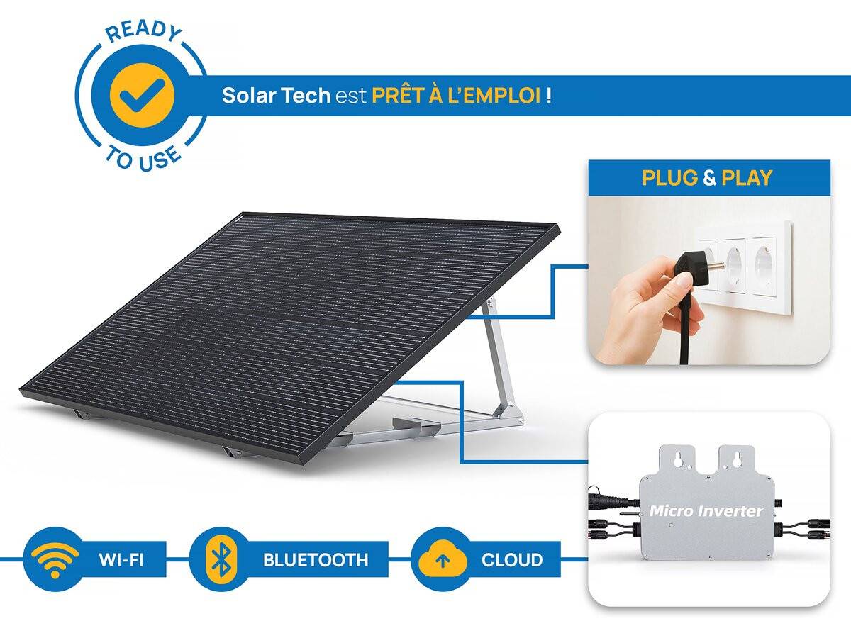 Panneau Solaire 400w "solar Tech"  Plug And Play - Kit De Démarrage -viva Green - Imagen 3