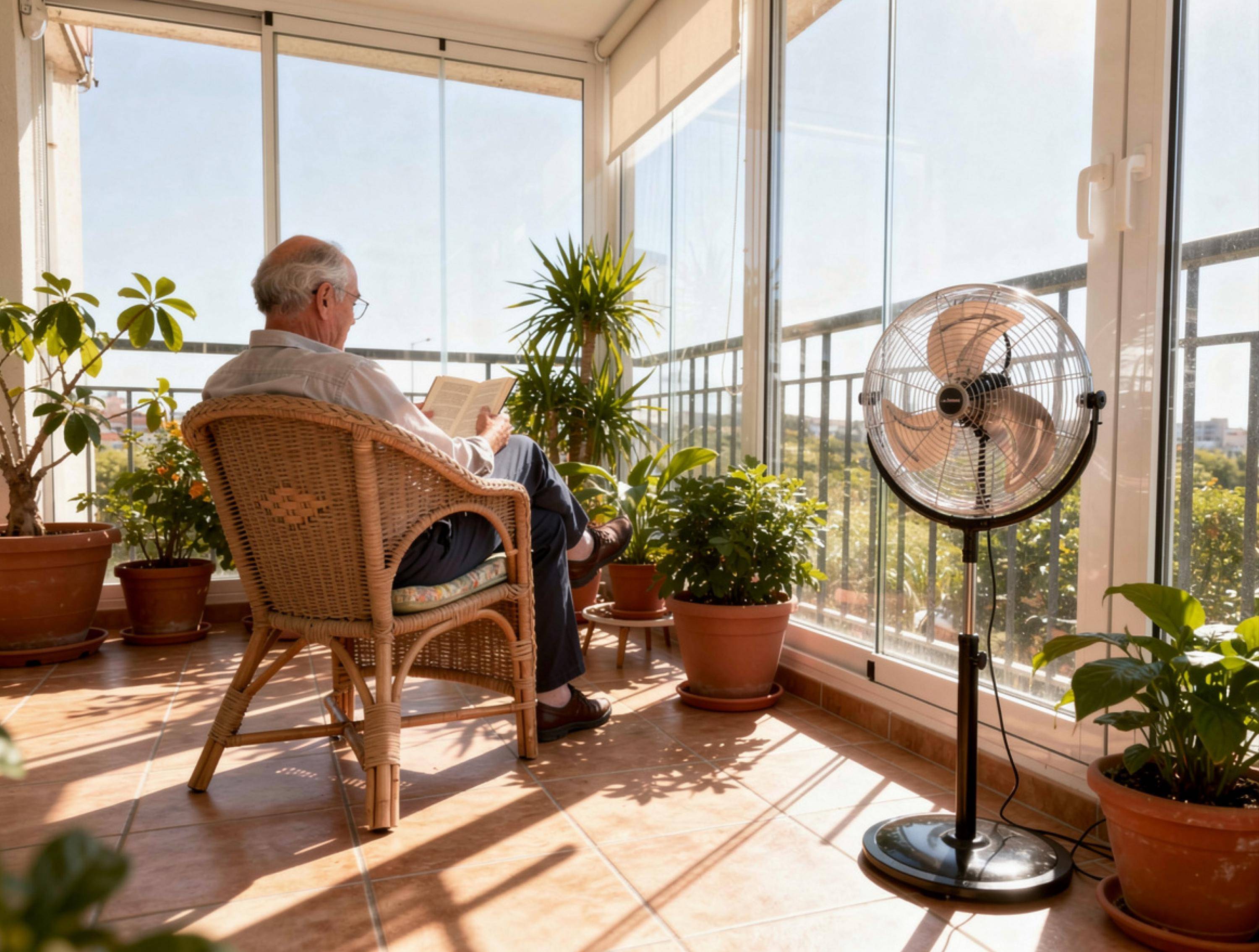 Purline - Ventilateur industriel sur pied 120W avec hauteur régable - Purline - Image 7