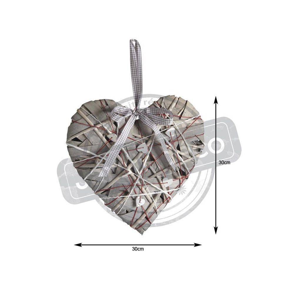 Aubry Gaspard - Coeur en bois à suspendre 30 cm - Imagen 2