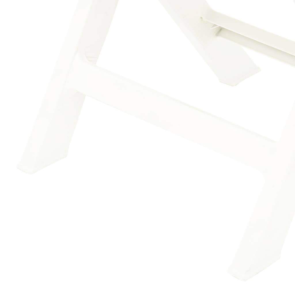 Lot de 2 Chaises de jardin pliables - Chaises d'extérieur - Chaise pliante de jardin Plastique Blanc - Image 7