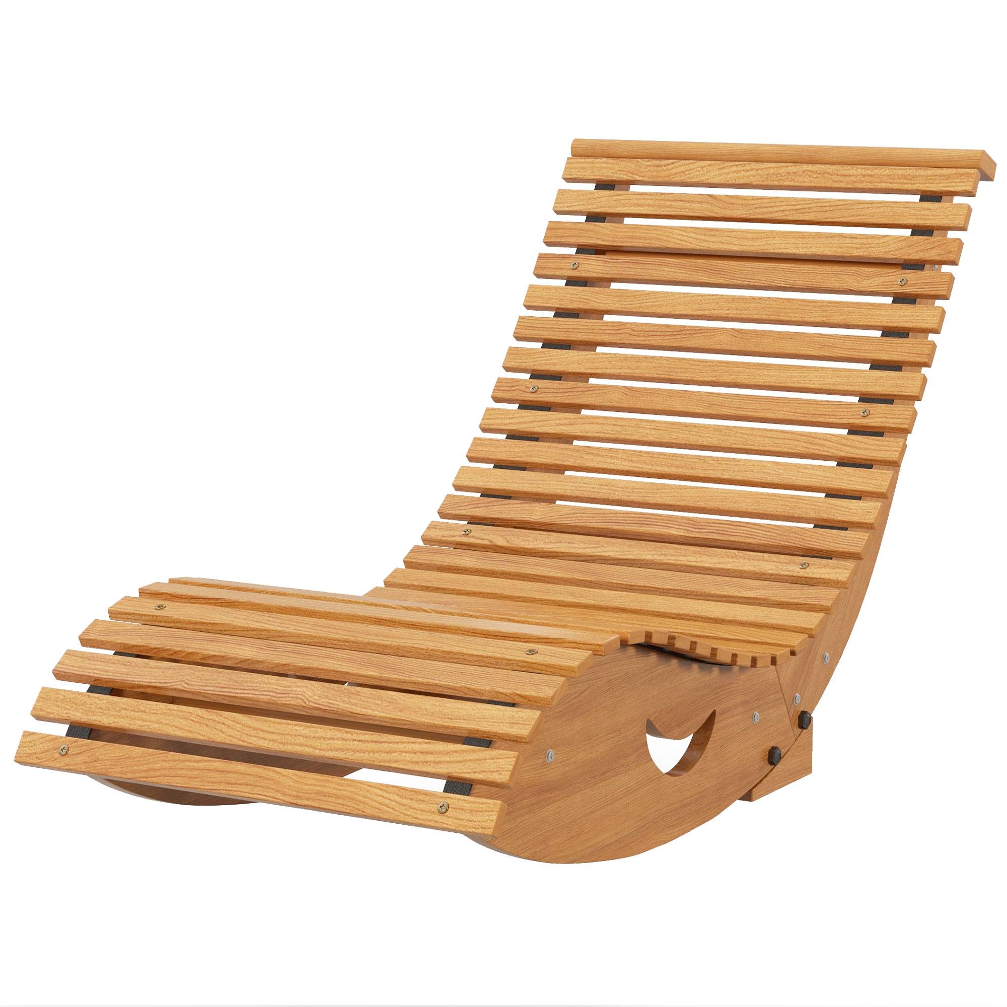 Balancelle de jardin bois de pin marron clair 130 x 60 x 60 cm - PANGIVO - Image 2
