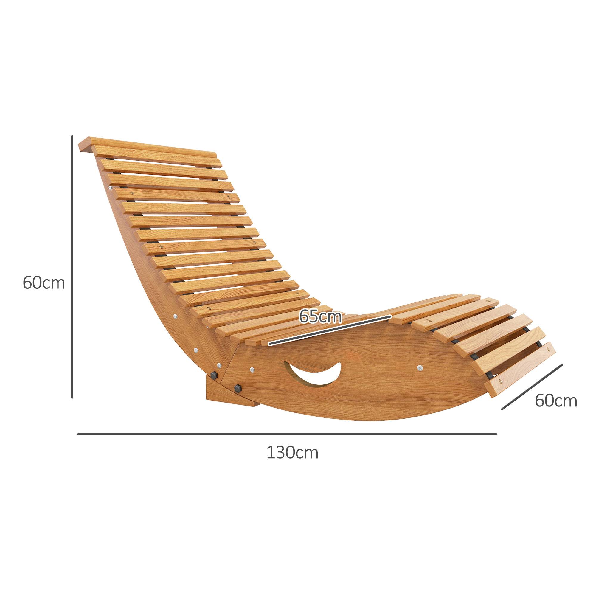 Balancelle de jardin bois de pin marron clair 130 x 60 x 60 cm - PANGIVO - Image 5
