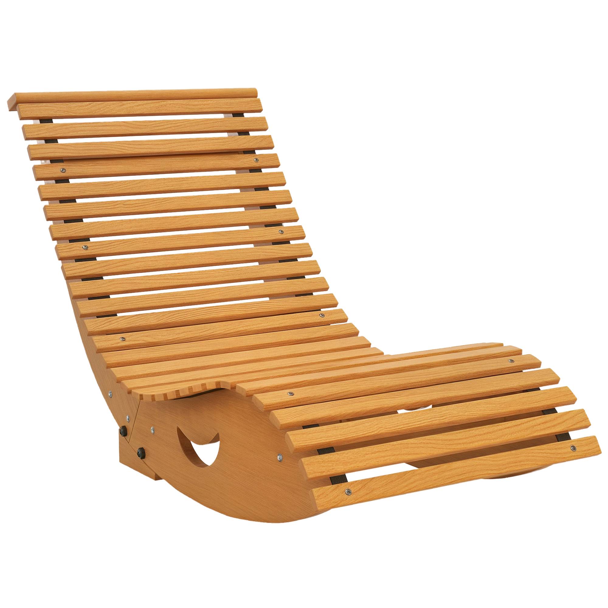 Balancelle de jardin bois de pin marron clair 130 x 60 x 60 cm - PANGIVO - Image 1