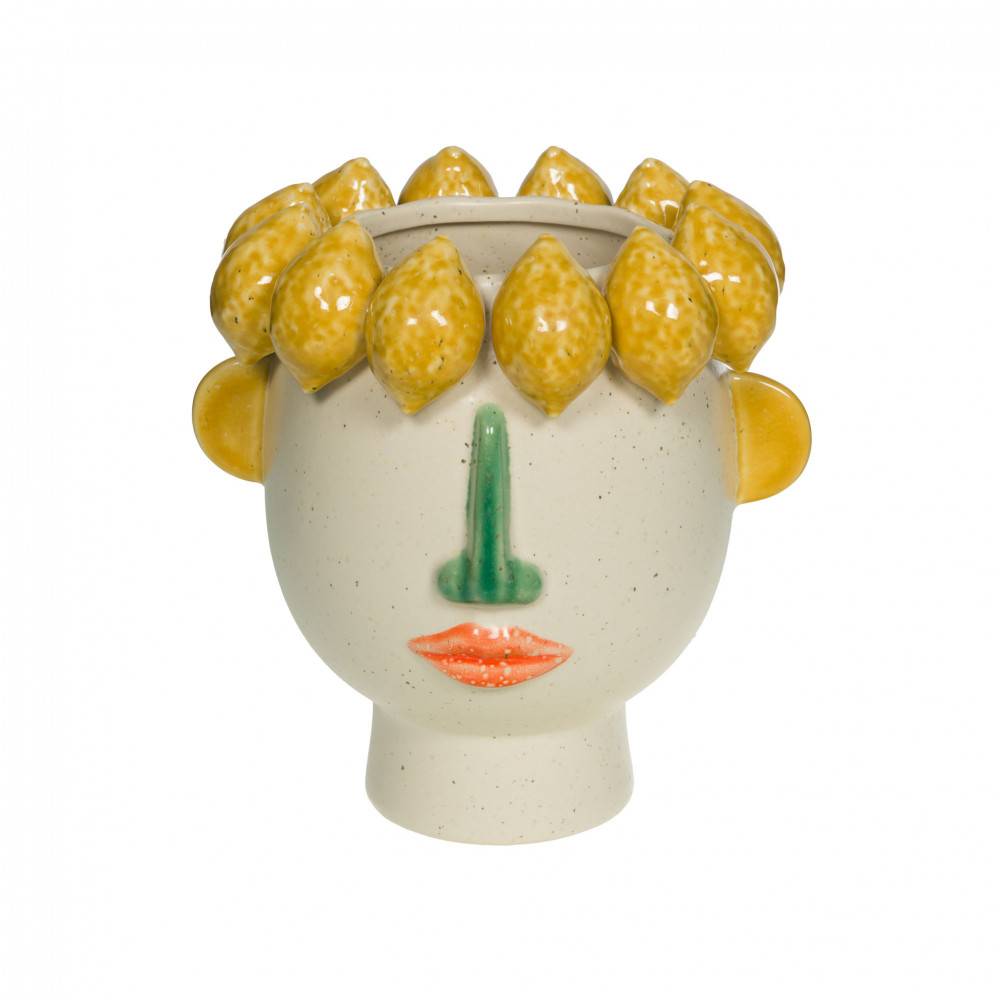 Amadeus - Vase visage citron petit modèle - Image 1